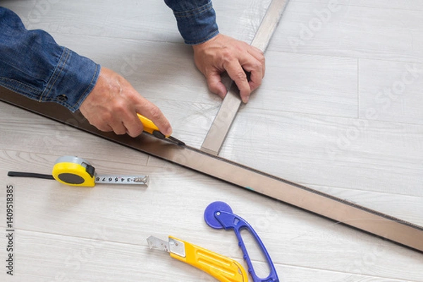 Fototapeta 網戸の修理