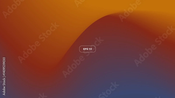 Obraz Landscape with smooth gradient layers. Modern backgrounds, presentations, wallpapers, and web design.