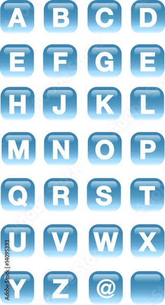 Fototapeta ALPHABET BUTTONS