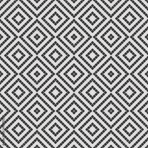 Fototapeta Seamless vector decorative geometric pattern. ethnic endless background with ornamental decorative elements with traditional etnic motives, tribal geometric figures. Print for wrapping, background