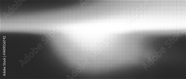 Fototapeta Vintage Halftone Dot Texture Background with Grunge Gradient Effect.  