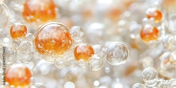 Fototapeta Abstract Bubbles, Soft Hues