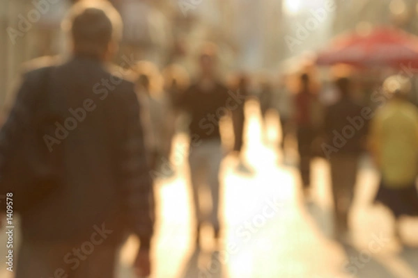 Obraz crowded street