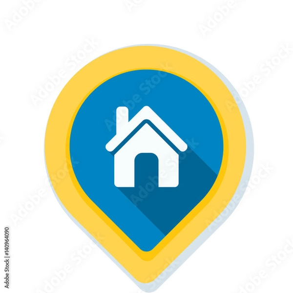 Obraz Home Navigation Pointer illustration