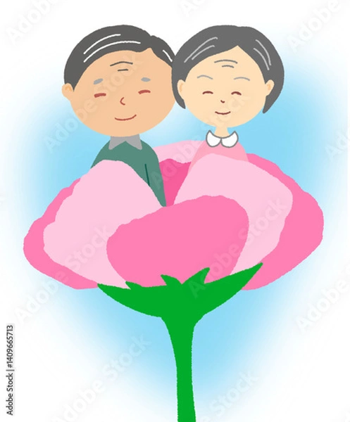 Obraz 부모님과 카네이션