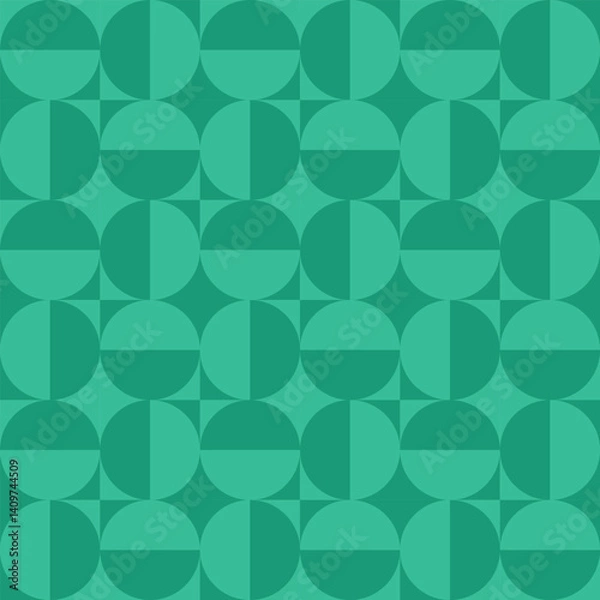 Obraz Modern Geometric Vector Seamless Pattern Digital Paper – Abstract Minimalist Background Design, Repeating Lines and Shapes, Contemporary Printable Texture for Scrapbooking, Web Design, Fabric, Package