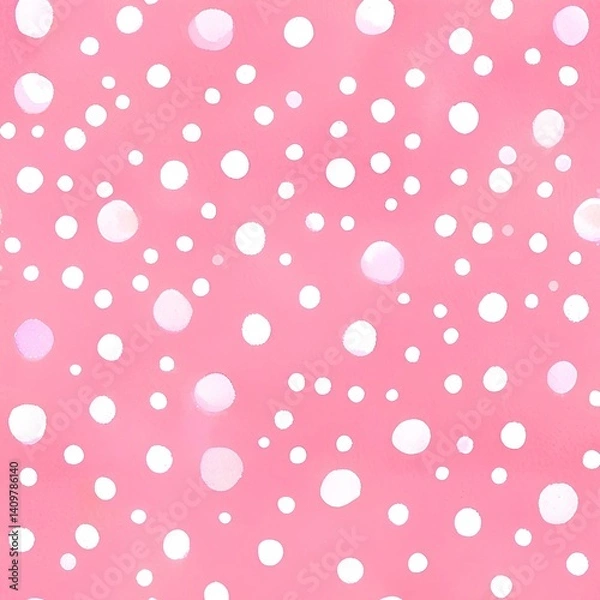 Obraz cute pink pattern background