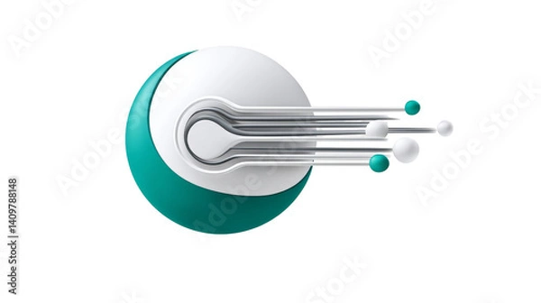 Obraz Exploring the Connection Between Wellness and Nature in Everyday Life: Icons Representing Mental Health and Healthcare Awareness