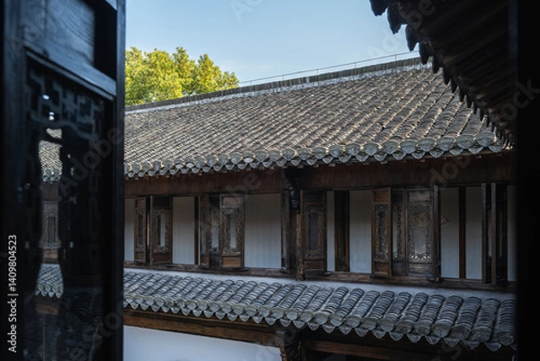 Obraz Traditional Chinese Courtyard Architecture
