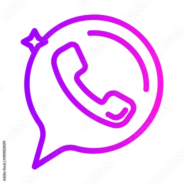Fototapeta talk Line Gradient Icon