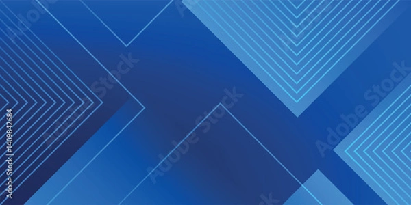Obraz Abstract blue background. Geometric triangle background.