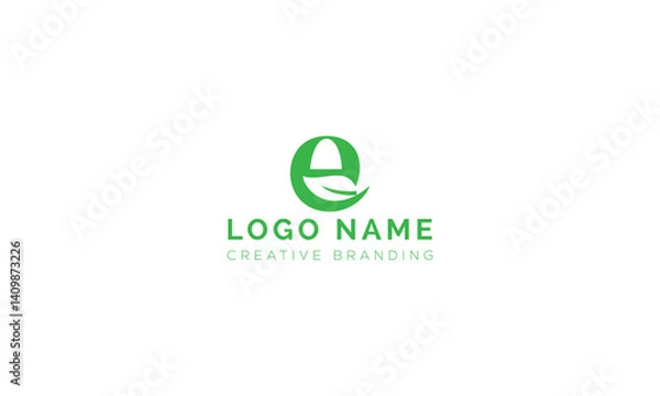 Obraz Minimalist E Logo for Branding and Identity.