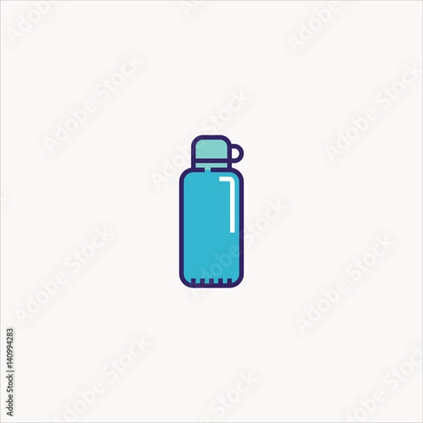 Fototapeta thermo icon flat design