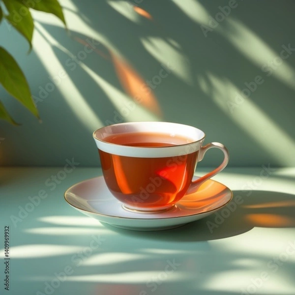 Obraz Tea in Light and Leafshadow
