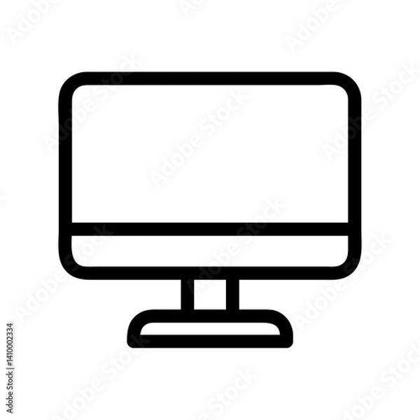 Obraz  Computer icon in game with black line style