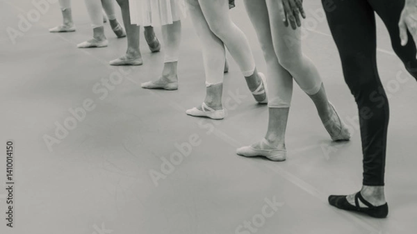 Fototapeta Línea de pies en danza