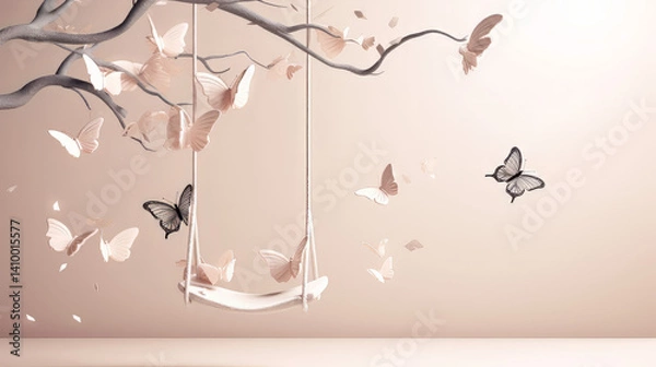 Obraz abstract floral background