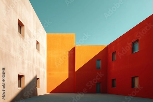 Obraz Colorful Building Facade