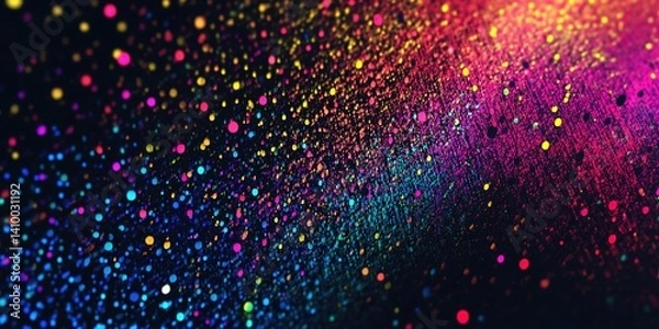 Fototapeta Bright Grainy Neon Dots – Energetic Color Splash Texture for Backgrounds