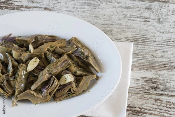 Fototapeta carciofi trifolati trifolati