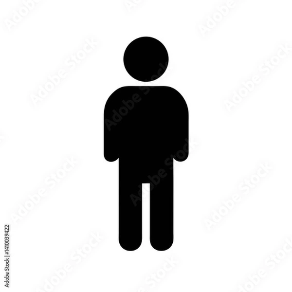Fototapeta man vector icon 