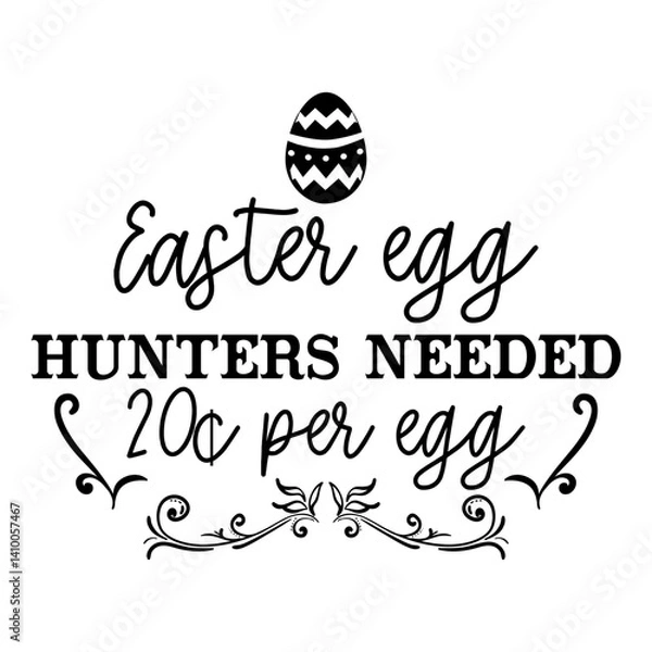 Fototapeta Easter Egg Hunters Needed 20c Per Egg