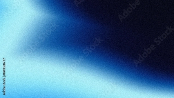 Obraz Blue gradient background. Blue wallpaper. Abstract blue gradient with grainy texture