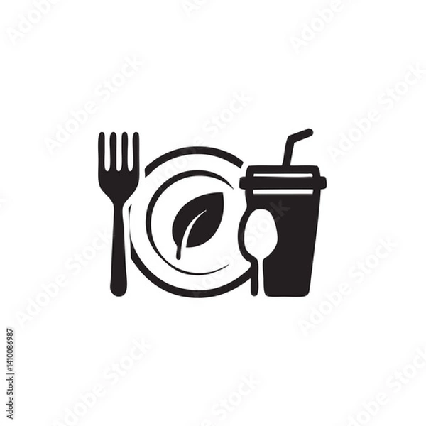 Obraz food and baverage logo