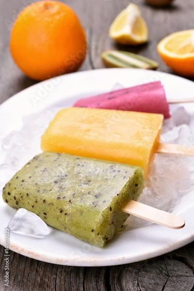 Fototapeta Popsicles ice cream