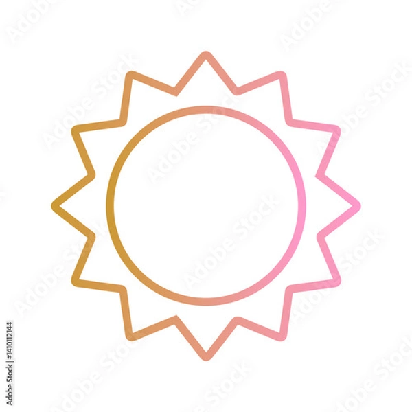 Fototapeta Sun Vector Icon