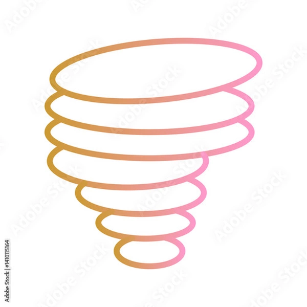 Fototapeta Tornado Vector Icon