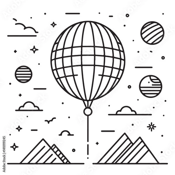 Obraz vector illustration of an abstract background