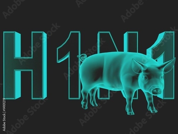 Obraz Swine Flu.