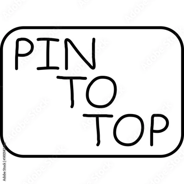 Fototapeta Pin to Top Icon