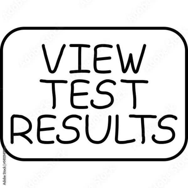 Fototapeta View Test Results Icon