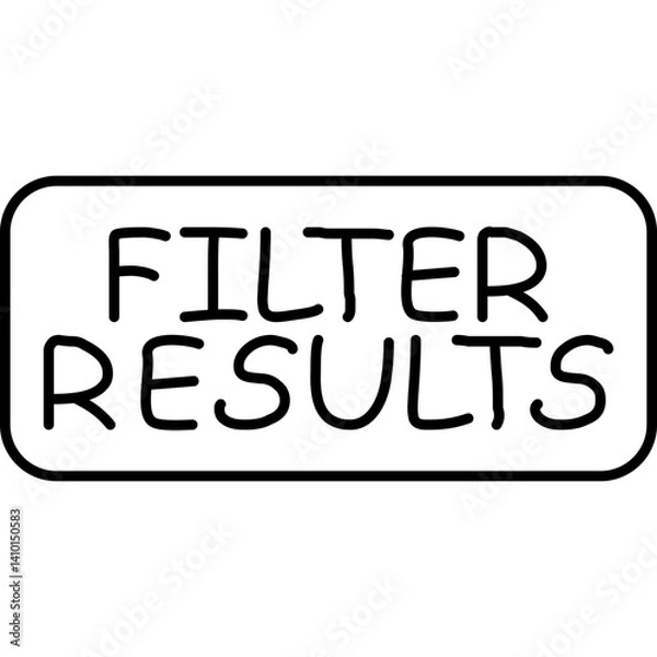Fototapeta Filter Results Icon