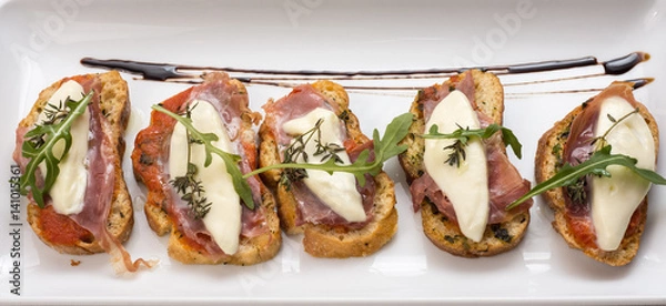 Fototapeta Bruschetti italian style