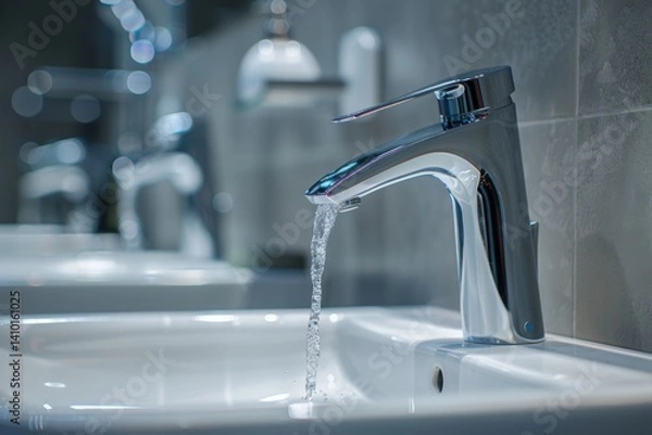 Obraz modern home bathroom renovating