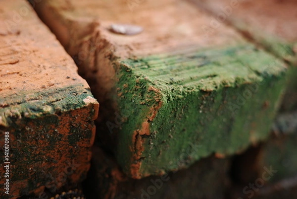 Obraz close up of red brick