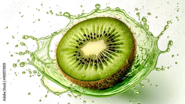 Obraz Kiwi Juice with a Green Core