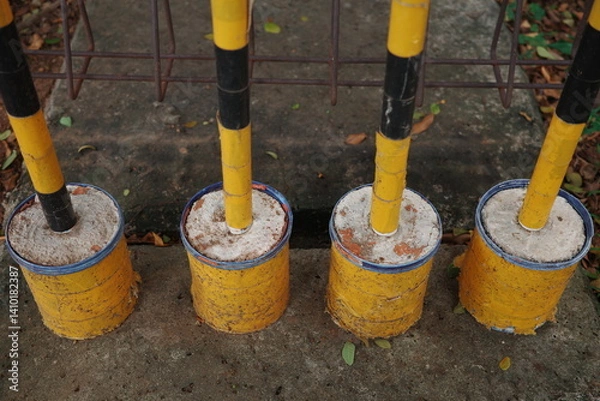 Obraz yellow fishing nets