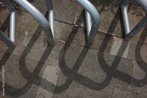 Obraz bicycle parking lot