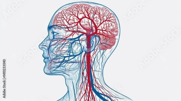 Obraz Transport blood to the brain