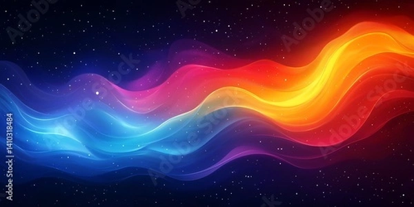 Fototapeta Stunning vibrant gradient background with colorful abstract modern design artistic creative smooth blend ai generated art