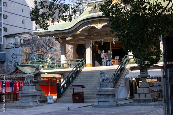 Fototapeta 大阪／難波神社本殿（2024年12月撮影）