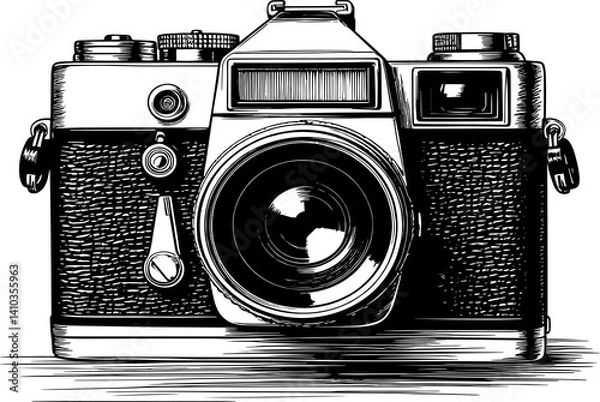 Obraz vintage photo camera