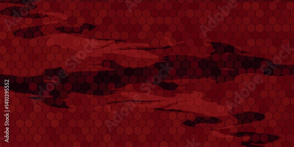 Obraz Red background of special football silhouettes