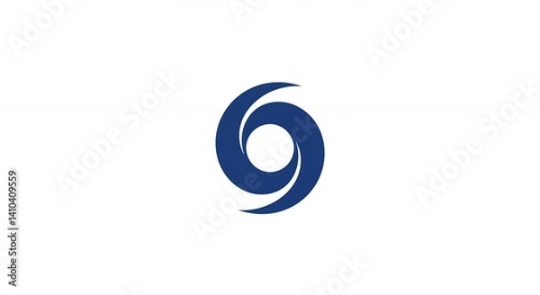 Obraz Abstract blue spiral design