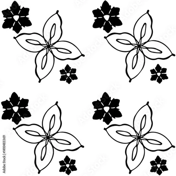 Fototapeta Floral Seamless Pattern