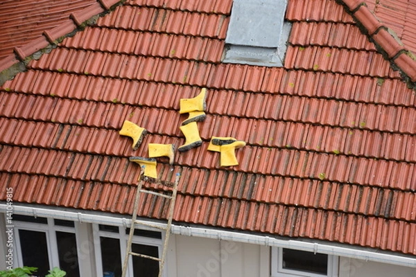 Obraz Roofs and drawers